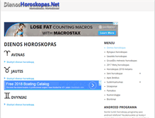Tablet Screenshot of dienoshoroskopas.net